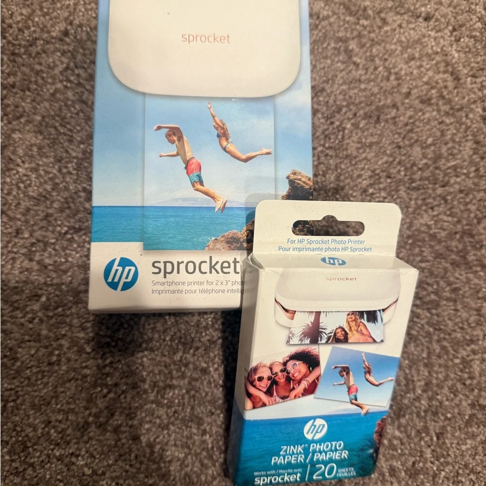 HP Sprocket Portable Photo Printer + 2x3